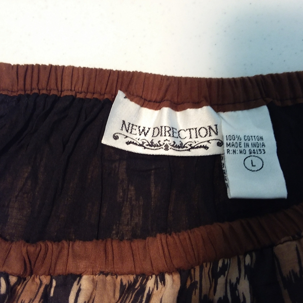 Women's New Direction Multicolored Skirt Size L - Picture 4 of 5